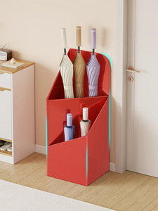 Support de rangement moderne en métal pour parapluies avec bac de récupération pour usage domestique à la porte - Product Image 4