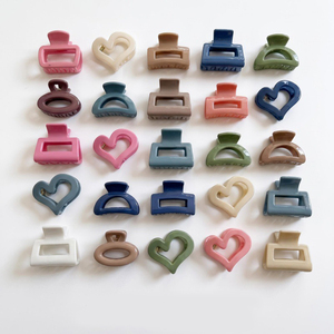 Lot de pinces à <span class=keywords><strong>cheveux</strong></span> en acrylique couleurs macaron, mini pinces <span class=keywords><strong>crabe</strong></span> géométriques antidérapantes <span class=keywords><strong>pour</strong></span> femmes et filles - Product Image 1