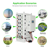 Système tout-en-un 30Kwh 50Kwh 60kwh 100Kwh batterie de stockage d'énergie domestique plus onduleur solaire hybride batterie lithium lifepo4