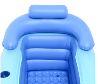 Piscine de sauna à usage domestique portable baignoire de glace adulte gonflable plongeant froid avec couvercle et porte-gobelets