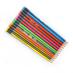 Juego de Lápices de Madera de Colores al por Mayor, Personalizados, Bonitos, Estándar Escolares HB para Niños, con Barril Negro - Product Image 3