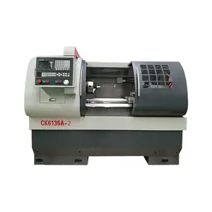 Low price china flat bed metal cnc automatic lathe machine for sale CK6136A-2