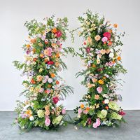 Kunstbloemenboeket achtergrond zijde bloemen bruiloft ceremonie podiumdecoratie buiten evenement presentatie milieuvriendelijk waterdicht