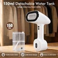Pro Mini Handheld Suction Garment Steamer 6000Pa 1200W Kecepatan Tinggi Perlindungan Kering Otomatis Mati Saat Tidak Digunakan Bersertifikat CE