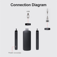Topleo 8K Smart Tv Stick Android Box Placa base Set Top Box Tv Digital Android 14 S905x5m 4K Smart Tv Stick