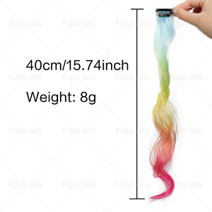 Fujia U-part Clip-in fibra ad alta temperatura parrucchino soffice naturale dall'aspetto lungo dritto di estensione per le donne - Product Image 4
