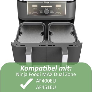 2 X ZauberFry Pelindung Tabung Pemanas dan Kipas Anti Cipratan Minyak untuk Ninja Foodi MAX Dual <span class=keywords><strong>Zone</strong></span> AF400EU dan AF451EU Aksesoris Penggorengan - Product Image 4