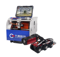 Robot d'inspection de canalisations d'égouts HD AI CCTV avec caméra PTZ à zoom optique 10X, 360° °   Rotation, 180 °   Mécanisme de basculement et de levage électrique