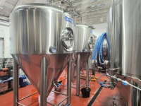 Fermenteur Conique à Double Enveloppe Cassman 1000L 2000L en Acier Inoxydable 304, Équipement Commercial de Brassage de Bière avec Enveloppes de Refroidissement à Cavités et CIP