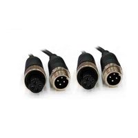 Prix du fabricant étanche 15m moniteur de caméra de recul de voiture 4 broches connecteur d'aviation extension