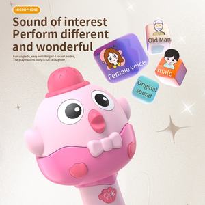 Micrófono de Karaoke Inalámbrico para Niños, en Inglés, para Altavoz, Juguete de Canto Unisex para el Hogar, de Plástico, 6 Piezas - Product Image 2
