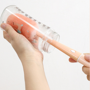 4 In 1 Bottle Cleaning Brush <b>Sponge</b> Bottle Gap Cleaner <b>Long</b> <b>Handle</b> Cup cleaner For Mug Bottle Cover Kitchen Cleaning Tool - Product Image 4