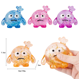 Juguete Blandito Monstruo de Ojos Grandes TPR de Subida Lenta, Sensorial Antiestrés para Niñas, Niños, Adolescentes y Adultos - Product Image 5