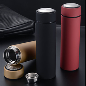 Bouteille d'eau isotherme en acier inoxydable 304 de qualité supérieure, 500 ml, gobelet droit, thermos portable pour cadeaux d'affaires - Product Image 3