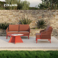 Ensemble de canapés en rotin moderne et imperméable pour hôtel, patio, jardin, balcon, piscine, fauteuil, chaise de bistrot, chaise de café