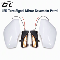 Coque de rétroviseur avec clignotant LED pour Patrol Y62 2010-2023, coque de rétroviseur blanche, ensemble