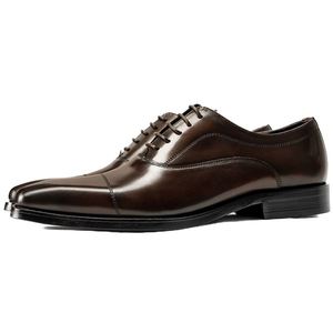 Zapatos Formales de Negocios con Cordones para Hombre, Estilo Nuevo, de Cuero, Hechos a Mano, Transpirables, Tipo Oxford - Product Image 5