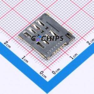 SIM7100-6-1-15-00-A SIM Card Connector SMD Connector Self-Return Type Micro SIM Card 1.5mm - Product Image 2