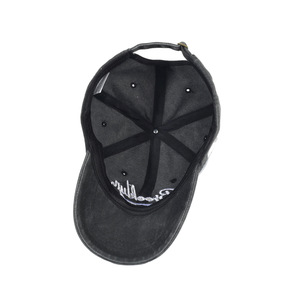 Casquette de baseball vintage en coton délavé, brodée Brooklyn, 6 panneaux, pour hommes et femmes, réglable, respirante, imperméable, tendance - Product Image 3