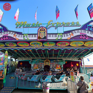 Manèges de <span class=keywords><strong>parc</strong></span> d'attractions en plein air pour adultes, grands manèges extrêmes Crazy Music Express, manèges de fête foraine pour adultes - Product Image 3