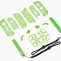Coque de remplacement transparente pour Nintendo Switch OLED, boîtier de manette, ensemble complet de boutons, kit de bricolage, accessoires de jeu