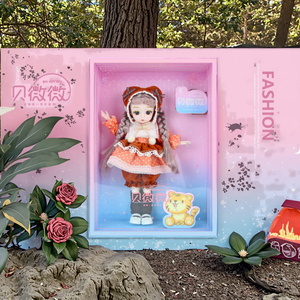 Muñeca de lujo de 12 pulgadas con elegante ojo 3D 21 articulaciones y accesorios de moda completos juguete suave en caja de regalo Premium para niñas - Product Image 5