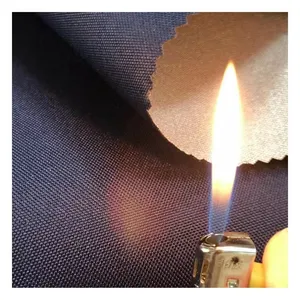 Fire-retardant tent fabric flame resistant fabric silver coated oxford F R polyester fabric for outdoor tents