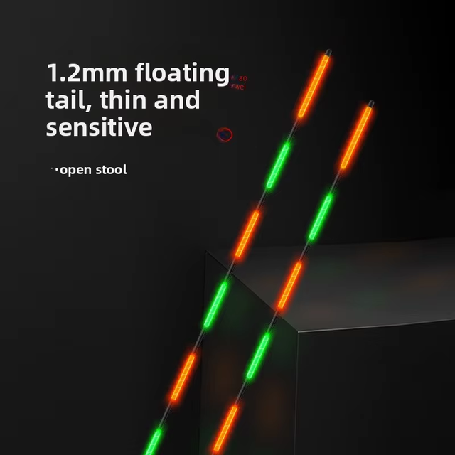 Professional Electronic Night Fishing Float Short Foot Design LED Luminous Bobber for Precision Bottom Fishing