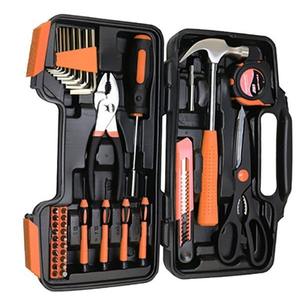 Juego de Herramientas Manuales Apollo de 39 Piezas, Kit de Reparación para el Hogar con Martillo, Alicates, Destornilladores, Llaves Inglesas, Tijeras, Cinta Métrica - Product Image 4