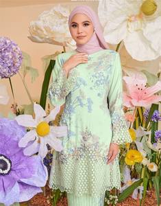 SIPO Eid dernière mode Baju Kurung brodé tache impression vêtements ethniques vêtements islamiques modernes en malaisie - Product Image 6