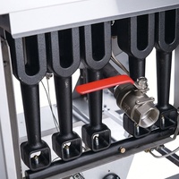DUKERS Friteuse professionnelle à gaz double panier en acier inoxydable, capacité 70 lbs, haute température, pour cuisine de restaurant et équipement de restauration rapide