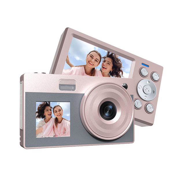 16X Digital Zoom 1080P HD CMOS 24MP Portable Video Camera Kids 2.8+1.4 Inch Dual Screen Action Instant Recording
