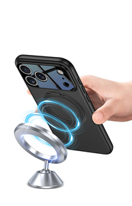 เคสโทรศัพท์มือถือ GKK รุ่นใหม่สำหรับ iPhone 17 Pro Max แบบแม่เหล็ก วัสดุ PC พร้อมขาตั้งหมุนได้ ดีไซน์ป้องกัน 360 องศา รองรับการชาร์จไร้สาย - Product Image 4