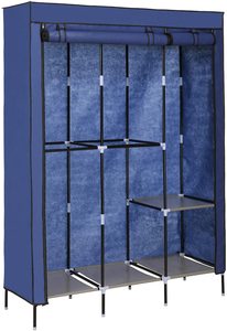 Armoire à vêtements de placard de chambre à coucher bon marché <span class=keywords><strong>Chiffonnier</strong></span> de garde-robe <span class=keywords><strong>en</strong></span> tissu avec 5 tringles de suspension - Product Image 2