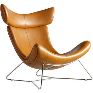 أثاث المنزل الحديثة جلدية مصمم غرفة المعيشة إيمولا الترفيه كرسي أريكة فردي صالة الرئاسة والعثمانية - Product Image 3