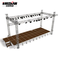 L'installation allume l'étape portative modulaire musicale de système de son d'étape pour des événements