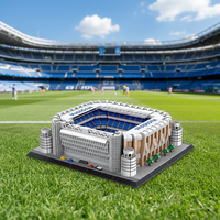 Bloques de Construcción de Estadio de Fútbol, Modelo del Nuevo Estadio Chamartin de Madrid, España, Juguete de Construcción de Pequeñas Partículas, Regalo, 3471 Piezas