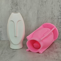 Moule en silicone style nordique Early Riser pour vase, porte-stylo, pots de fleurs, jardinières, boîte de rangement en ciment, décorations et moulures pour la maison