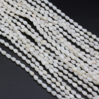 Perles en forme de goutte d'eau en coquille de Trocas polie, style esthétique élégant pour la fabrication de colliers, bracelets et bijoux faits main