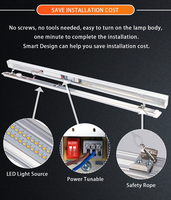 Échantillon Gratuit : Tube LED 4 pieds (1200mm) 3000K 4000K 5000K, Luminaire Linéaire 20W 28W 34W 40W pour Éclairage Intérieur - Catégorie : Barre LED