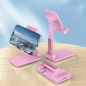Custom Logo <b>Cheap</b> Foldable Retractable Desktop Lazy Tablet Phone Holder Plastic Cell Phone Mobile Phone Stand for Promotion - Product Image 4