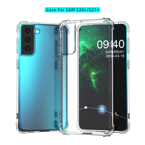 เคสโทรศัพท์มือถือแบบนิ่ม TPU กันกระแทก โปร่งใส ป้องกันการตก ป้องกันเลนส์ ครอบคลุมเต็มรูปแบบ 3 มิติ พร้อมถุงลมนิรภัย สำหรับ Samsung S21+ - Product Image 1