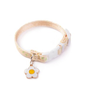 Daisy Pet <b>Collar</b> Adjustable Cat Necklace Beige Flower Pattern Small Medium Large Size Classic Style - Product Image 5