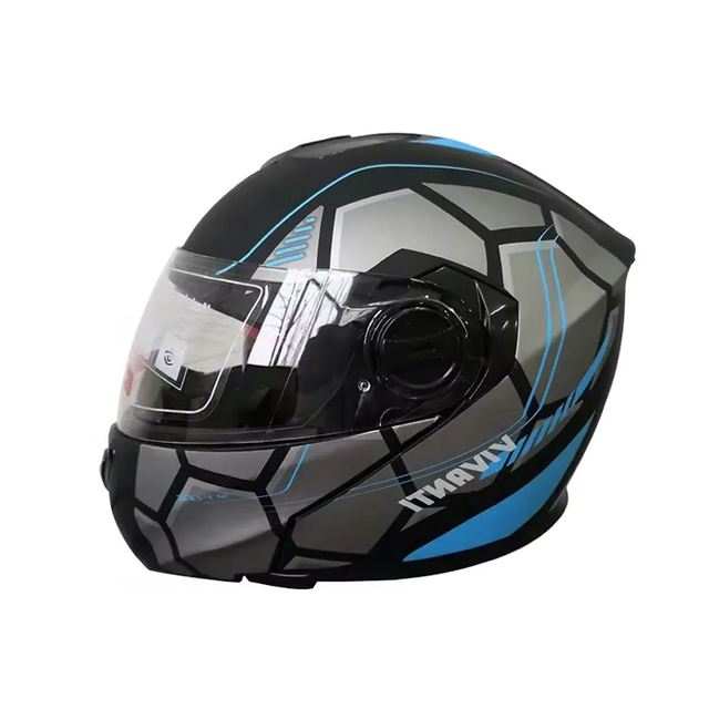 DOT Certified Full Face Helmet Casco Modular Flip up Motorcycle Helmet with Sun Shield
