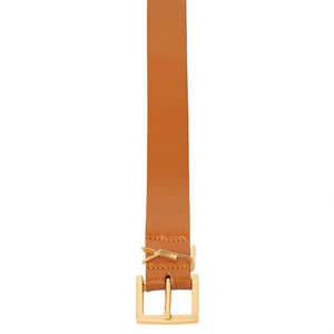 Ceinture en PU de 3 cm de la marque Z avec boucle carrée dorée, style décontracté pour femmes et hommes, accessoire de mode - Product Image 1