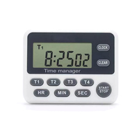 Timer Digital 4 Saluran dengan Alarm untuk Dapur, Laboratorium, dan Ruang Kelas - Harga Pabrik