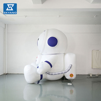 Modèle de mascotte robot astronaute gonflable personnalisé pour la promotion d'événements en extérieur et la décoration de sites touristiques