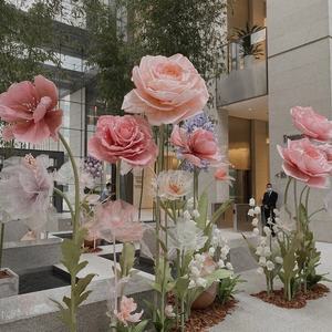 <span class=keywords><strong>E</strong></span>-247 Fiori Giganti in Carta <span class=keywords><strong>e</strong></span> Organza per Palcoscenico Matrimoniale, <span class=keywords><strong>Rose</strong></span> Bianche <span class=keywords><strong>e</strong></span> Rosse per Decorazioni <span class=keywords><strong>e</strong></span> Vetrine - Product Image 1