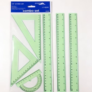 Juego de Papelería Estándar de 4 Piezas al por Mayor para Estudiantes, Regalo Promocional Único, Juego de Reglas para Material Escolar - Product Image 5