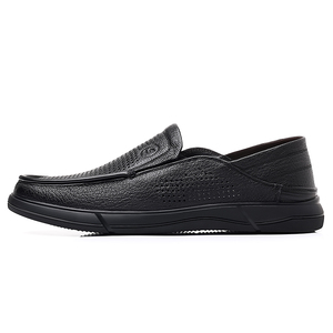 Mens Casual <b>Shoes</b> <b>Soft</b> Sole <b>Soft</b> Upper Summer Mens <b>Shoes</b> Genuine Leather Slip-On Dad <b>Shoes</b> Perforated Breathable Leather <b>Shoes</b> - Product Image 2